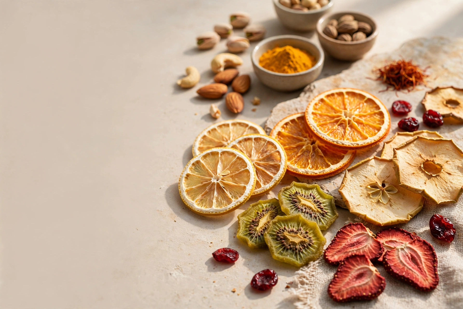 dry kiwi lemon